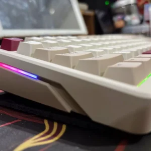 Bàn phím cơ không dây iloubee B87 - Full Foam - Có núm tùy biến - 3 Mode - LED RGB - App marco - Mạch Xuôi