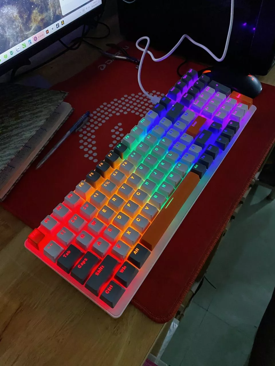 Bàn Phím CƠ ZIYOU K3 Luxury Cao Cấp, Phím Gõ Êm Sử Dụng Trục Cơ Red Switch, Led 16.5 Triệu Màu
