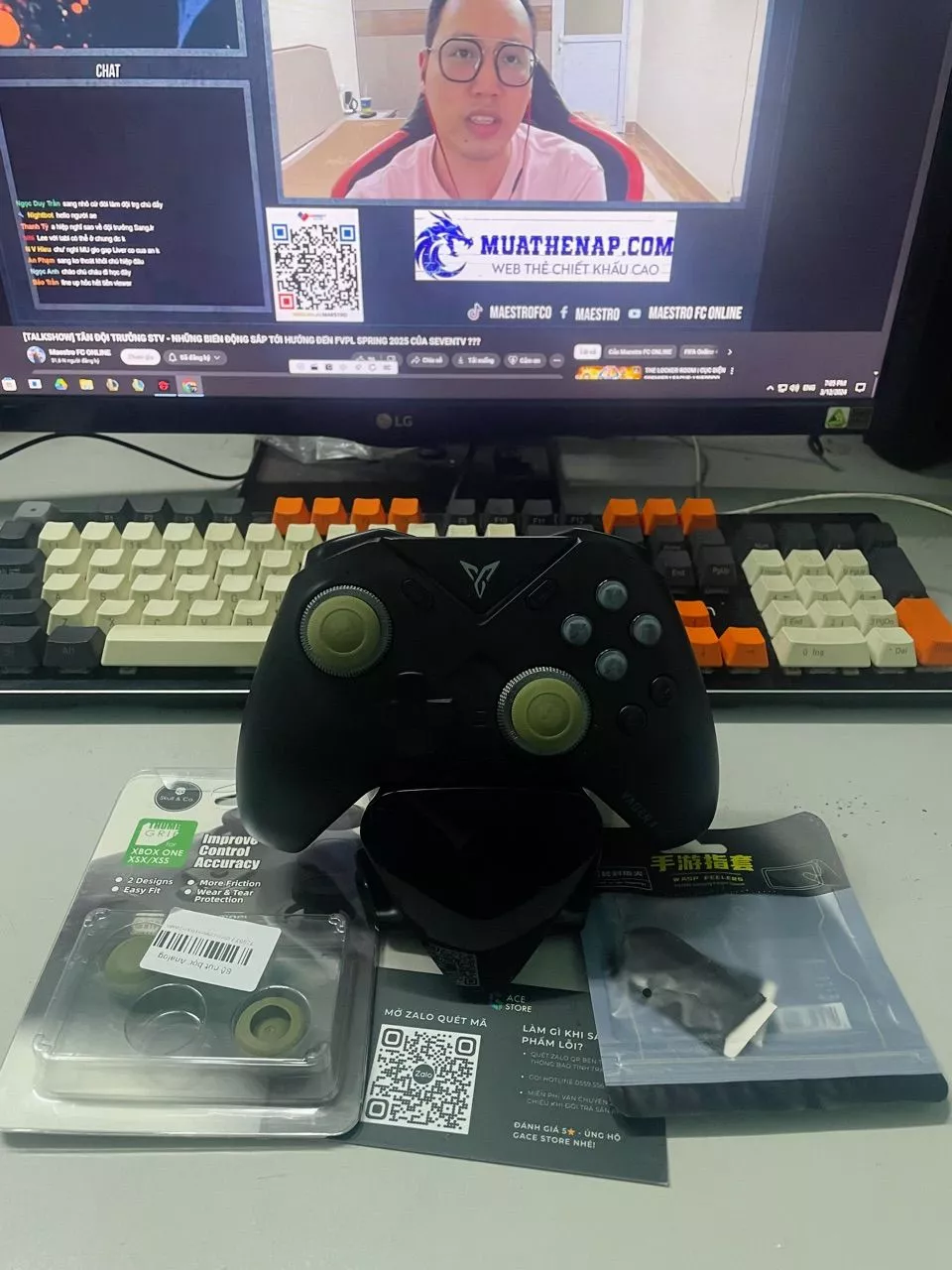 Bộ nút bọc Analog Skull & Co cho tay cầm Flydigi Apex 4 / Vader 4 Pro / Xbox