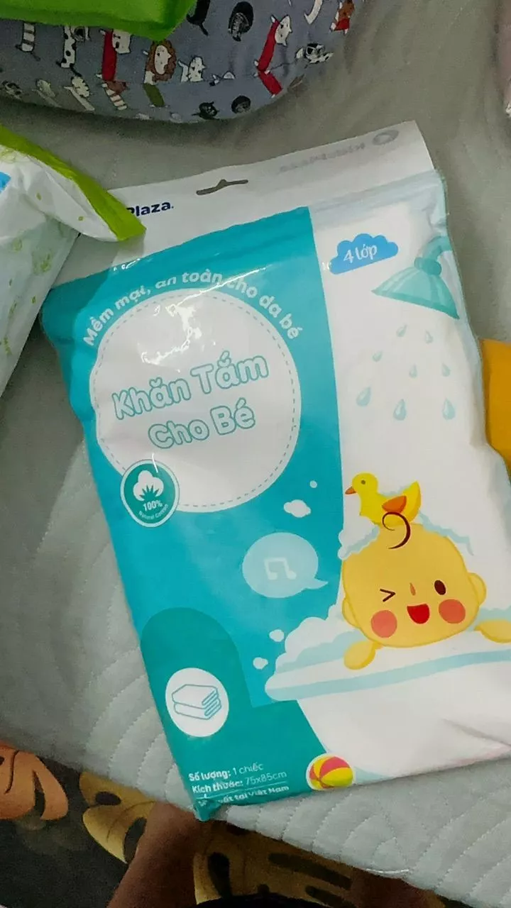 Set 10 khăn sữa cho bé xuất Nhật Kids Plaza 2 lớp/3 lớp/ 4 lớp