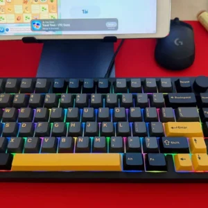 Bàn phím cơ nhôm CNC Attack Shark X86 - 3 mode kết nối- Led RGB- Hotsawp 5pin - Có núm