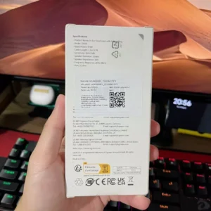 Tai nghe nhét tai UGREEN Aux, Tai nghe có dây 3,5 mm Điều khiển âm lượng cách ly tiếng ồn có micrô cho AndroidMP3 / MP4 / Pad