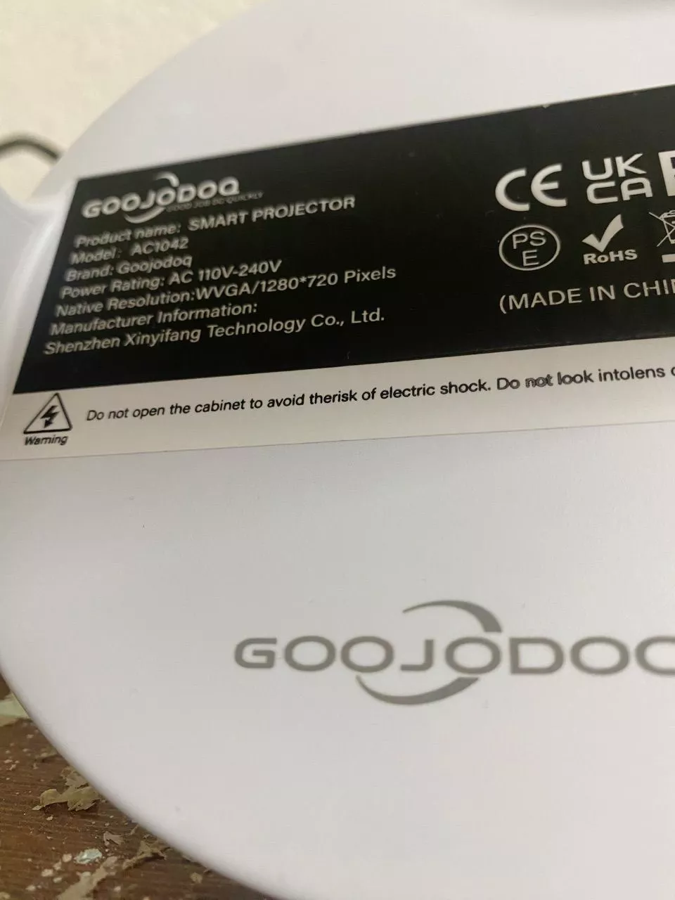 Máy chiếu Mini di động GOOJODOQ Android 11 Xoay miễn phí 270 ° Bluetooth 5.0 Màn hình lớn