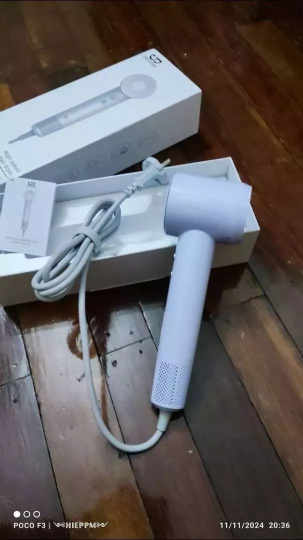 Máy sấy tóc tốc độ GOOJODOQ 300 triệu ion âm 110.000 vòng/phút lọc từ điều chỉnh nhiệt độ 4 tốc độ