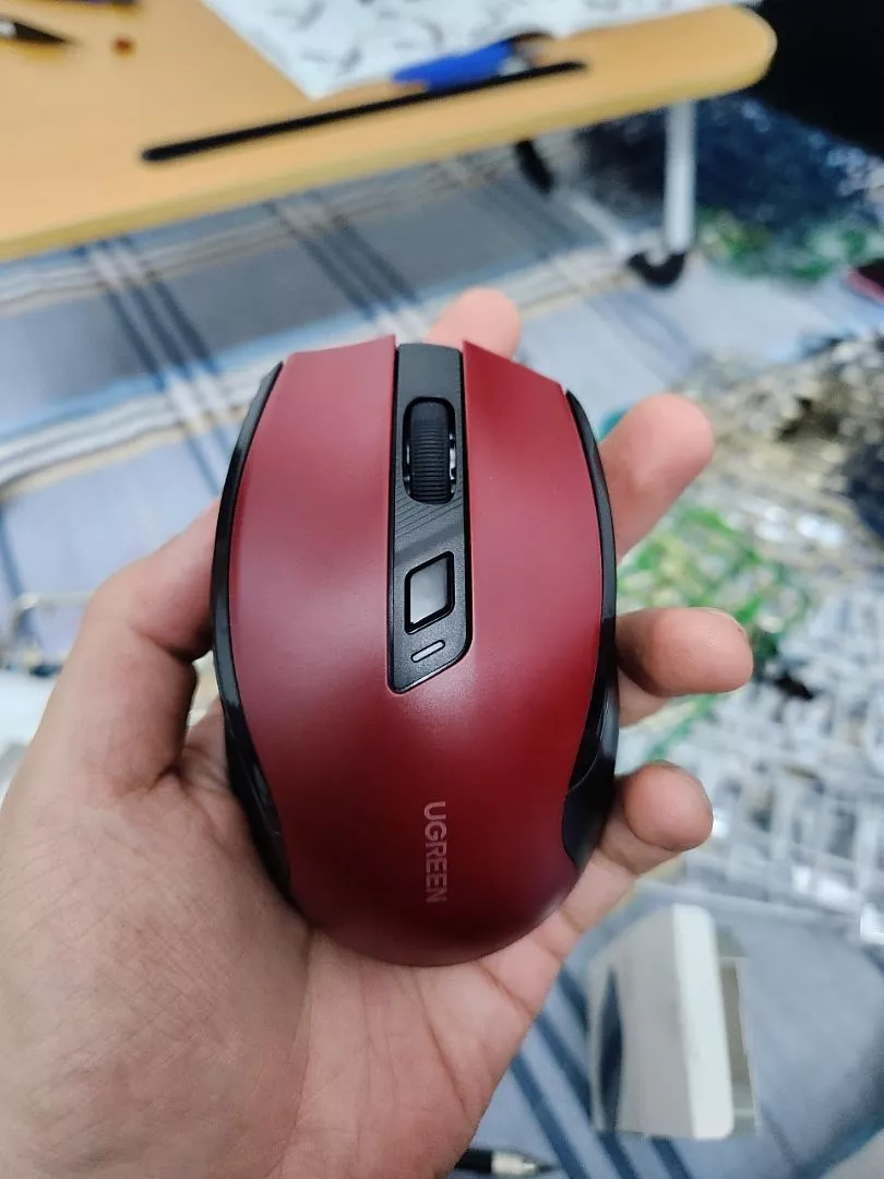 Chuột không dây UGREEN, 6 nút im lặng, 2.4G có đầu thu Mini USB, cài đặt DPI 5 cấp độ 4000DPI, máy tính xách tay PC / Mac / Linux