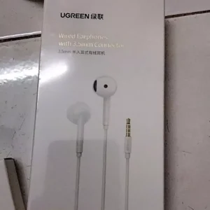 Tai nghe nhét tai UGREEN Aux, Tai nghe có dây 3,5 mm Điều khiển âm lượng cách ly tiếng ồn có micrô cho AndroidMP3 / MP4 / Pad