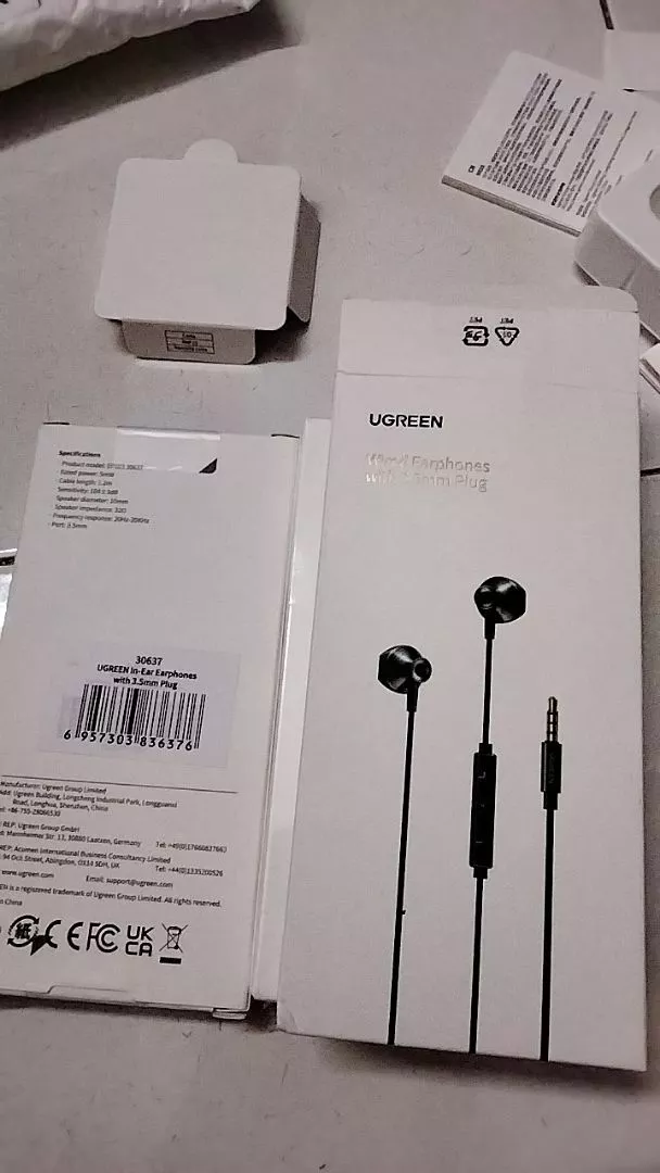 Tai nghe có dây UGREEN 3,5mm Type C Tai nghe bán tai HiFi có micrô