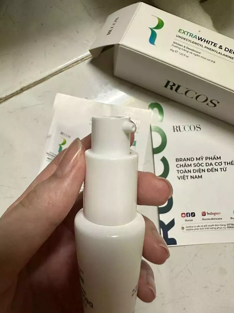 Kem trắng nách khử mùi, giảm thâm vùng mông, nách, bẹn Extra White & Deodorant Rucos