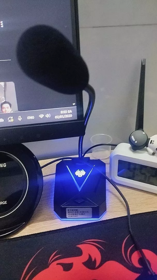 Micro Máy Tính, Laptop MK10 LED RGB Thu Âm Chống Nhiễu Kết Nối Jack USB Hoặc 3.5mm Dùng Live Stream