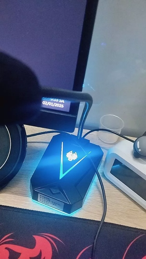 Micro Máy Tính, Laptop MK10 LED RGB Thu Âm Chống Nhiễu Kết Nối Jack USB Hoặc 3.5mm Dùng Live Stream