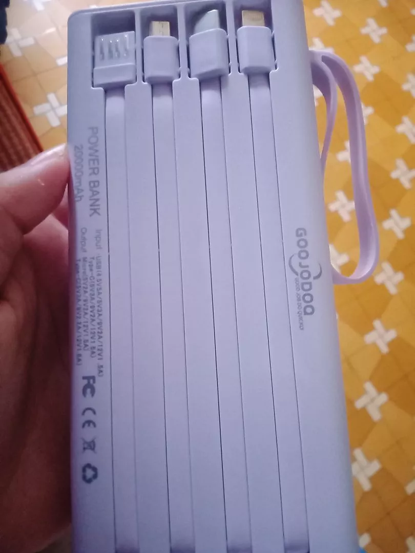 Bộ sạc dự phòng mini GOOJODOQ 22,5w Màn hình LED 20000mAh có chế độ đèn pin