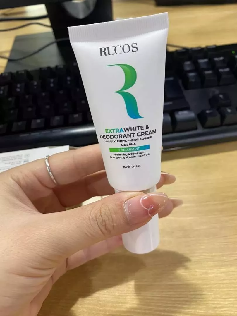 Kem trắng nách khử mùi, giảm thâm vùng mông, nách, bẹn Extra White & Deodorant Rucos