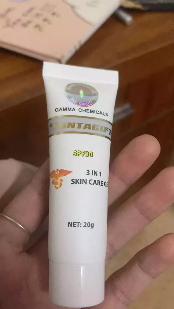 Kem Mụn SANTAGIFT Gel Giảm Mụn ẩn Trứng Cá chấm mụn Ngừa Thâm Mờ Sẹo Dưỡng Da Trắng sáng chống nắng