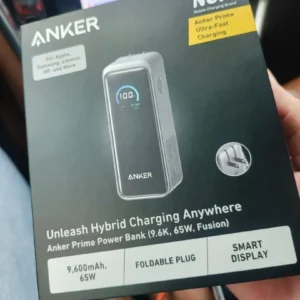 Sạc dự phòng Anker kiêm củ sạc 2in1 Prime Fusion 9600mAh 65W | 2 cổng USB-C | Màn hình | Sạc nhanh - A1339