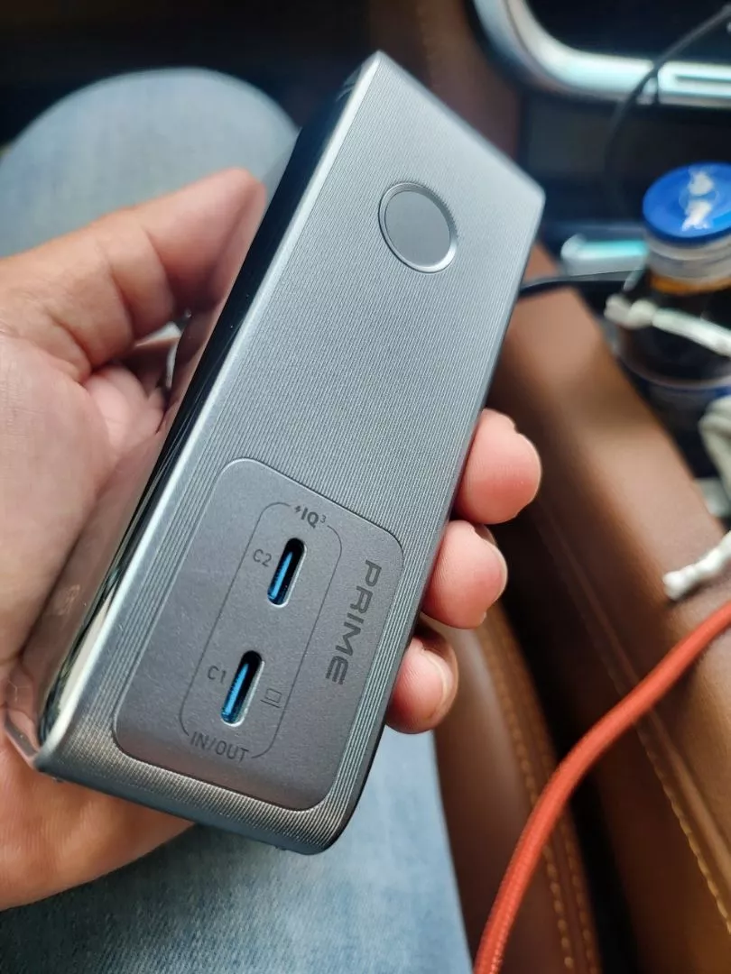 Sạc dự phòng Anker kiêm củ sạc 2in1 Prime Fusion 9600mAh 65W | 2 cổng USB-C | Màn hình | Sạc nhanh - A1339