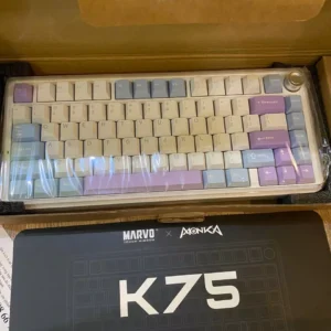 Bàn phím cơ Monka K75 - 3 mode kết nối - Mạch xuôi - Hotswap 5 pin - Led RGB - Hỗ trợ app