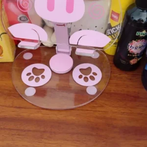 GOOJODOQ Stand Tablet PC Acrylic Đế dễ thương Xoay 360° Chân đế có thể điều chỉnh