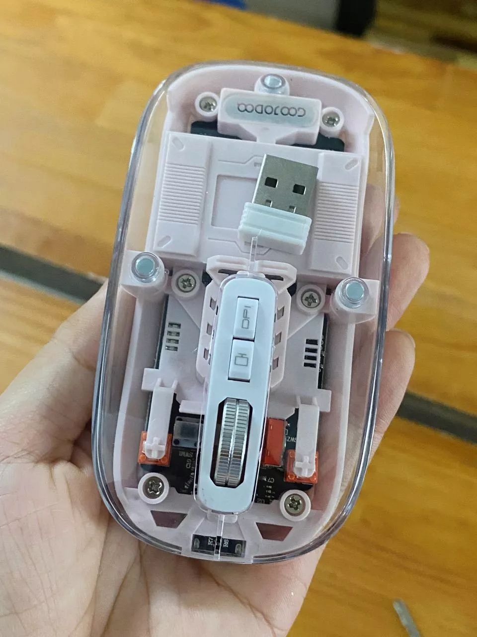 Chuột Bluetooth không dây Goojodoq dpi cho laptop iPad điện thoại Android