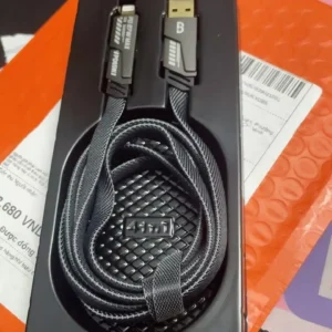 65W Sạc nhanh Đa năng GOOJODOQ, Nhiều cáp USB, Type-C, Micro cho Samsung Huawei