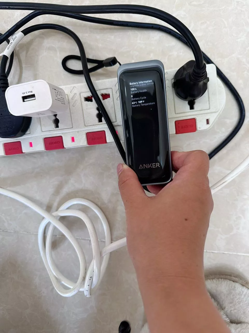 Sạc dự phòng Anker kiêm củ sạc 2in1 Prime Fusion 9600mAh 65W | 2 cổng USB-C | Màn hình | Sạc nhanh - A1339