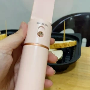 Quạt mini cầm tay GOOJODOQ, 3 tốc độ, cánh quạt bền bỉ sạc Type-c
