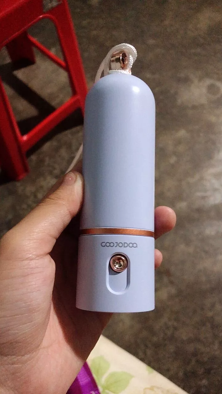 Quạt mini cầm tay GOOJODOQ, 3 tốc độ, cánh quạt bền bỉ sạc Type-c