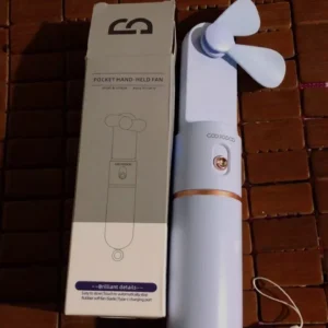 Quạt mini cầm tay GOOJODOQ, 3 tốc độ, cánh quạt bền bỉ sạc Type-c