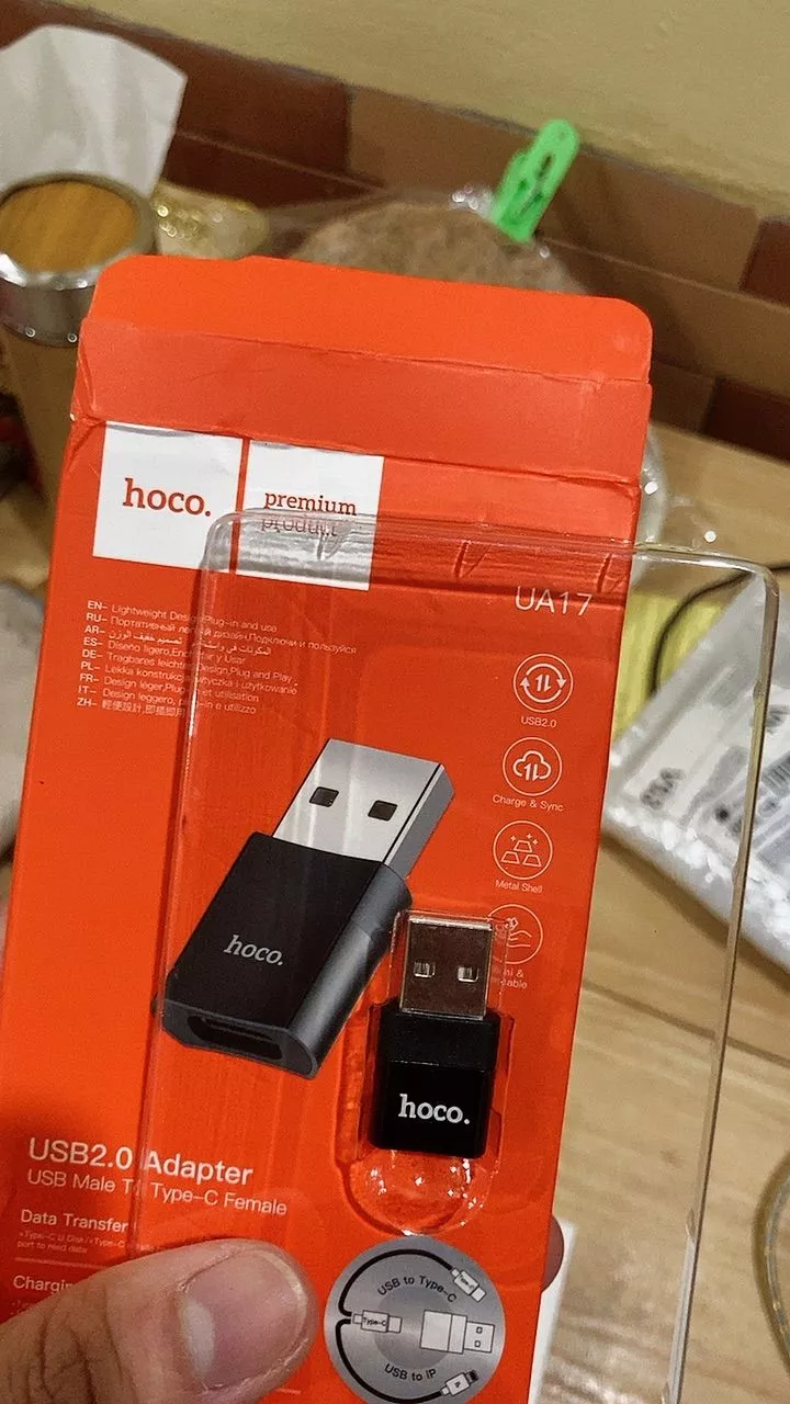 Đầu chuyển đổi type c sang phone Hoco typec và usb không dùng được micro và tai nghe