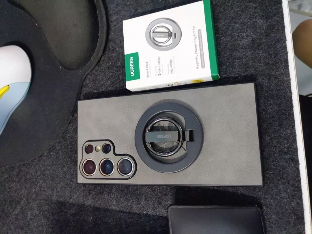 Ugreen MagSafe Giá đỡ vòng điện thoại từ tính Hợp kim kẽm Giá đỡ có thể điều chỉnh Kẹp điện thoại cho iphone Xiaomi Samsung Huawei