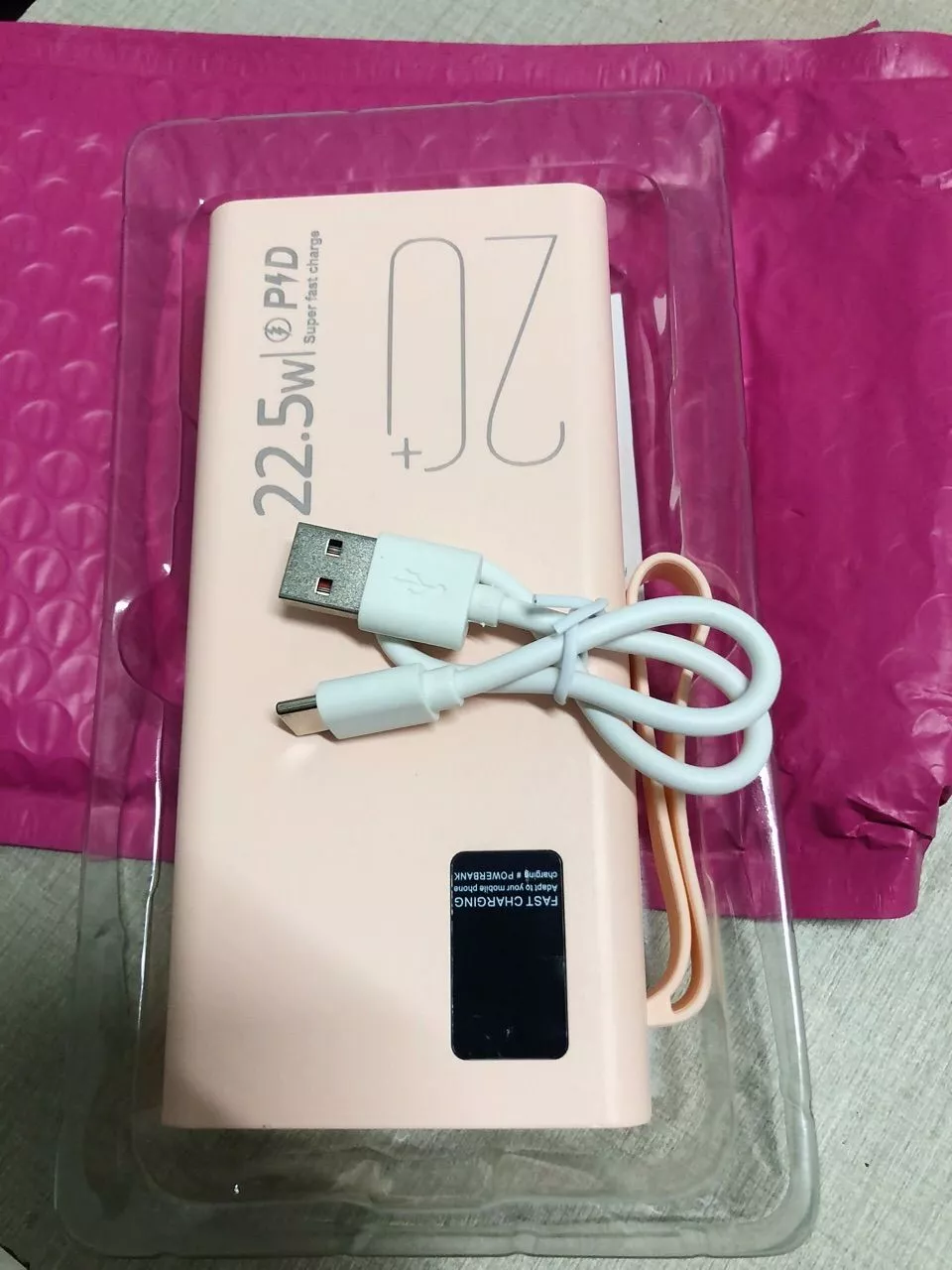 Bộ sạc dự phòng mini GOOJODOQ 22,5w Màn hình LED 20000mAh có chế độ đèn pin