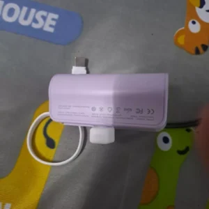 sạc dự phòng mini GOOJODOQ 2024 không dây di động có phích cắm Type-C và Light-ning