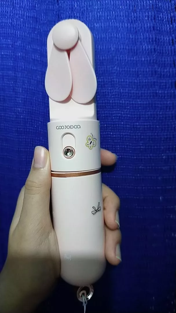 Quạt mini cầm tay GOOJODOQ, 3 tốc độ, cánh quạt bền bỉ sạc Type-c