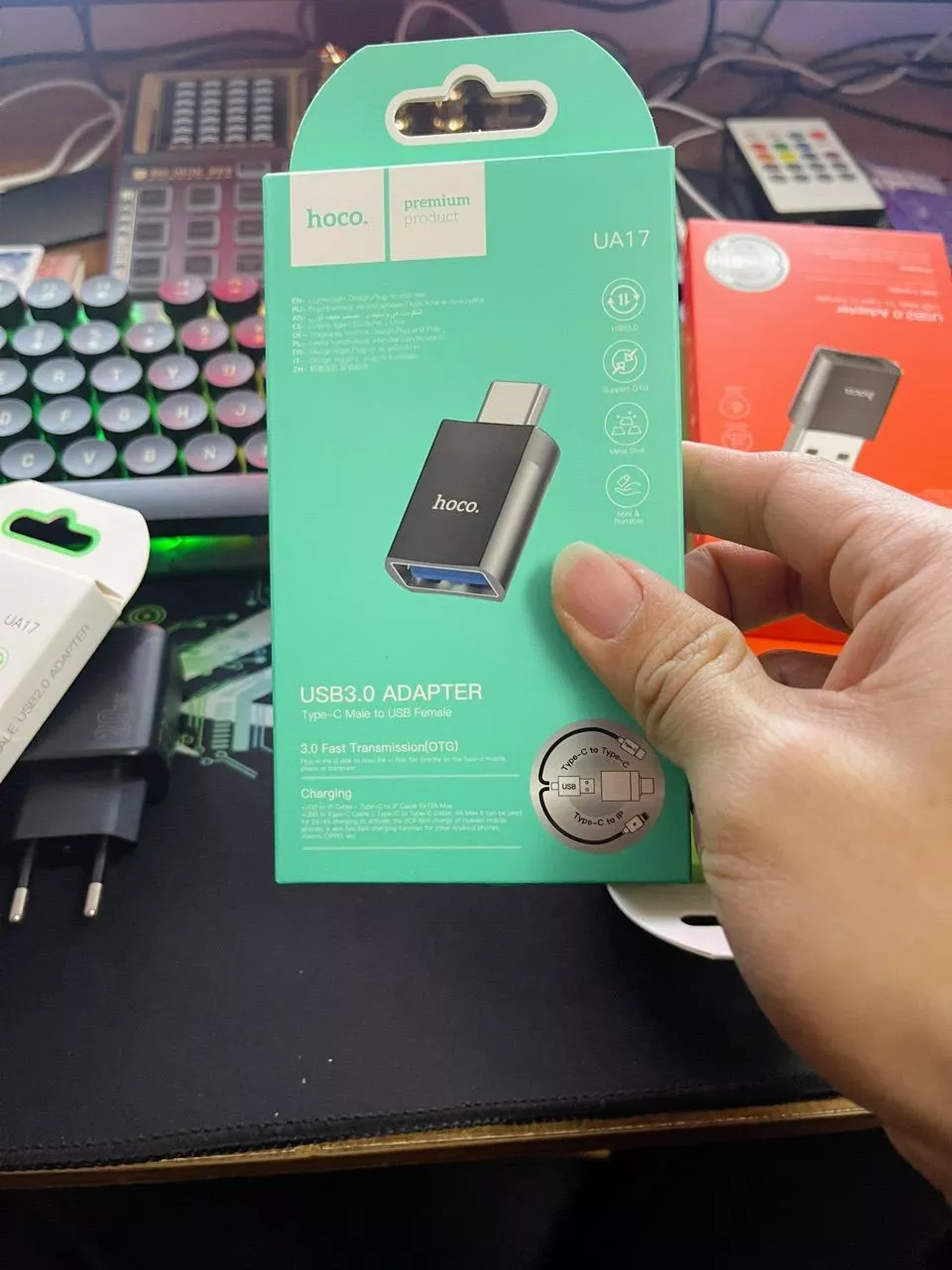 Đầu chuyển đổi type c sang phone Hoco typec và usb không dùng được micro và tai nghe
