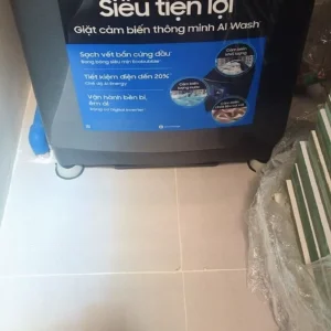 Máy Giặt Samsung Bespoke AI Cửa Trên 13 kg WA80F13S5BSV - AI Wash cảm biến bảo vệ vải, màu Đen