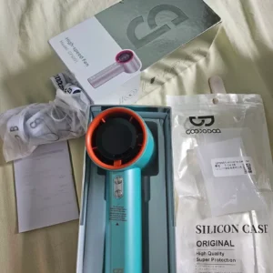 【Tặng quà/Bảo hành nửa năm】GOOJODOQ Quạt gió mạnh 100 tốc độ gió màn hình kỹ thuật số quạt cầm tay tuabin có thể điều chỉnh thích hợp cho thể thao ngoài trời làm mát nhanh