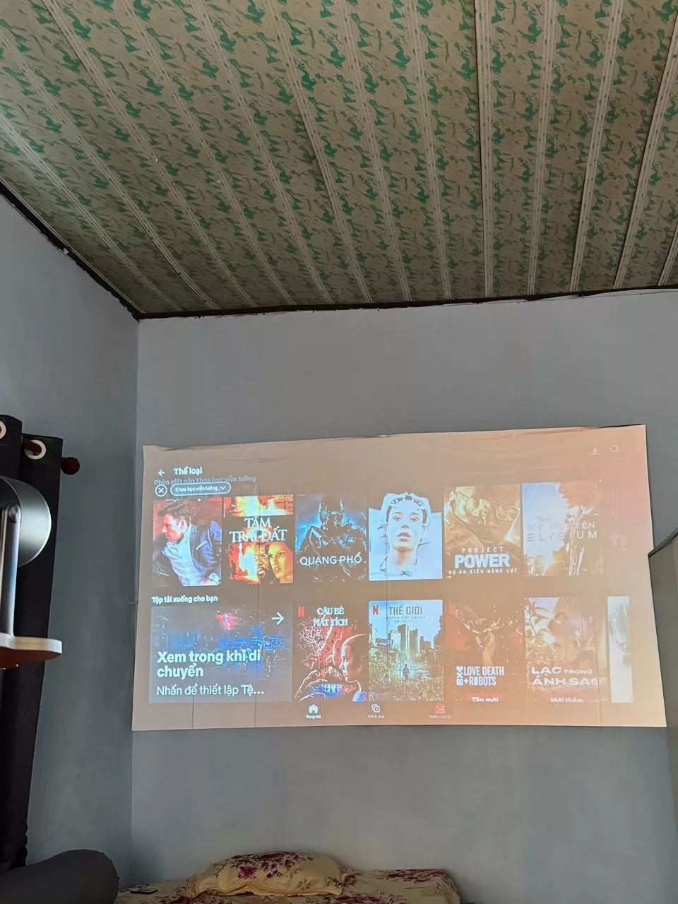 Màn hình máy chiếu GOOJODOQ HD chống chói hỗ trợ chất liệu chống rách 2K/4K