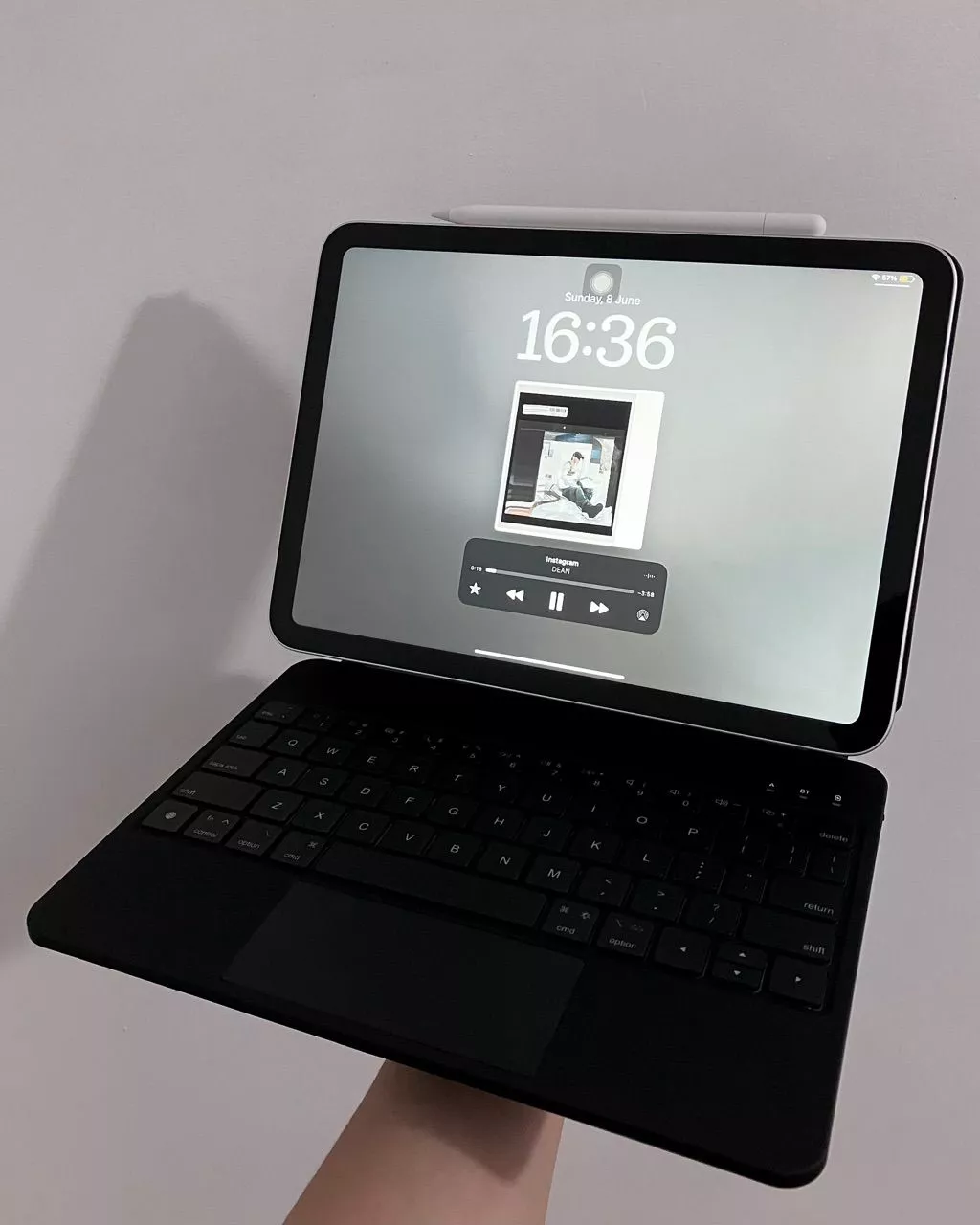 Bàn phím GOOJODOQ Bluetooth kèm bao da ma thuật cho iPad Air 4 Pro 11 12.9 2021
