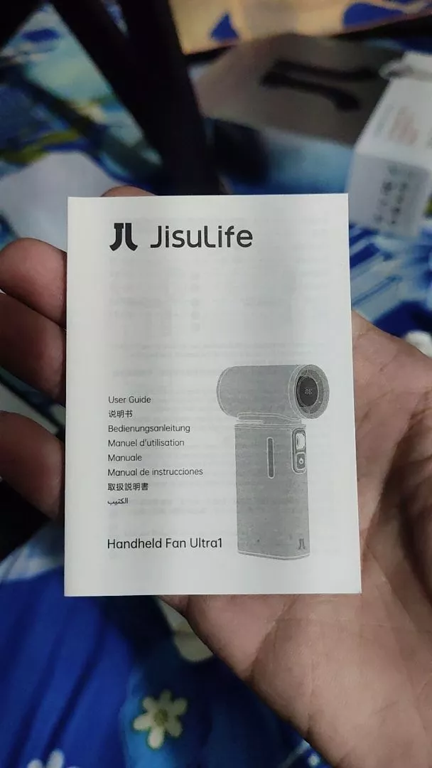 Quạt Cầm Tay Cao Cấp JISULIFE Ultra1 FA55 18W 9000mAh Sạc Nhanh - Đèn LED Hiển Thị - Sử Dụng 1H-6H | Bảo Hành Chính Hãng