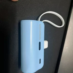 GOOJODOQ 4000mAh Mini Power Bank Sạc di động Type-C và phích cắm cho điện thoại/đồng hồ/tai nghe