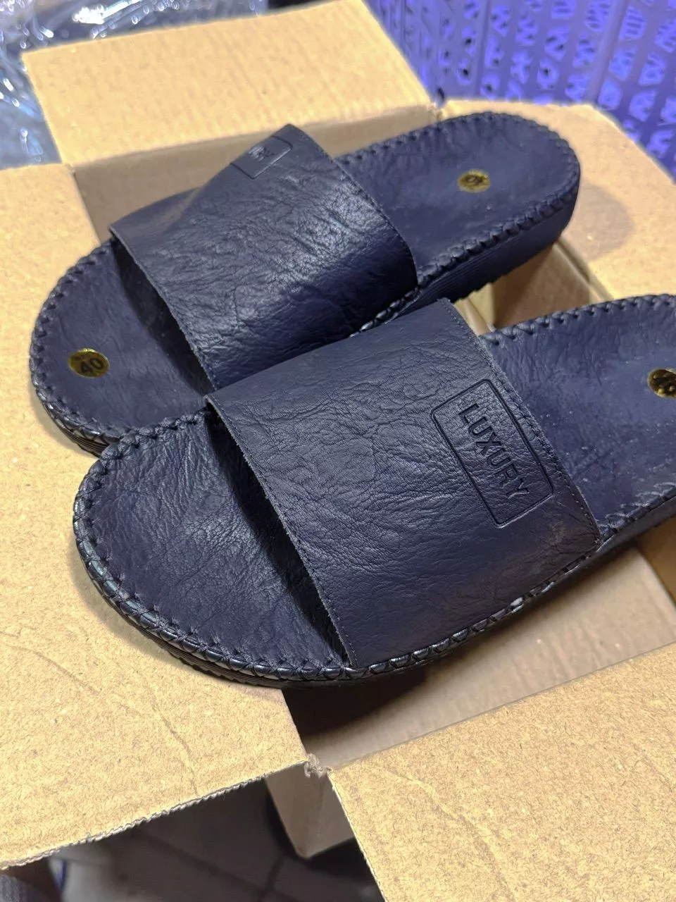 Dép Doctor Quai Ngang Dép Nam Doctor LUXURY Cao Cấp Da Xuất Nhập, Bản Đế Vừa, Đế Cao Su Đúc Khâu Chỉ 'hot' Slipper DéP
