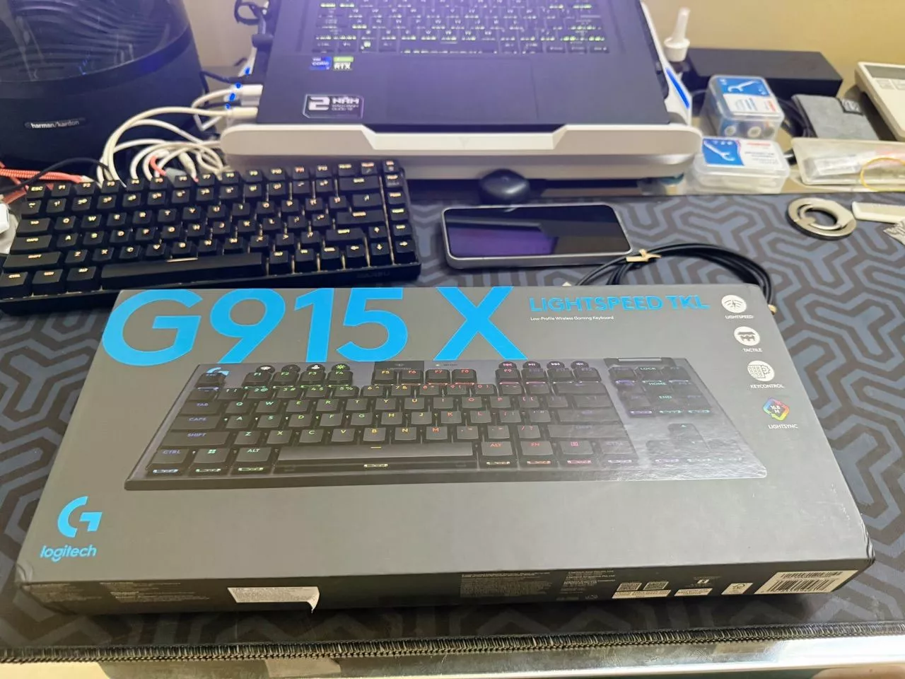 Bàn phím Gaming không dây Lowprofile Logitech G915 X LIGHTSPEED TKL, Mũ phím PBT, nút lập trình, RGB