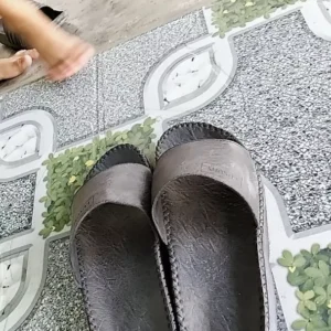 Dép Doctor Quai Ngang Dép Nam Doctor LUXURY Cao Cấp Da Xuất Nhập, Bản Đế Vừa, Đế Cao Su Đúc Khâu Chỉ 'hot' Slipper DéP