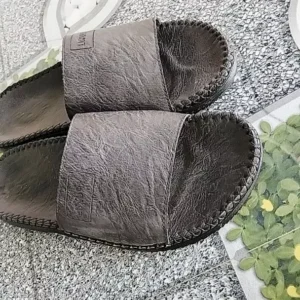 Dép Doctor Quai Ngang Dép Nam Doctor LUXURY Cao Cấp Da Xuất Nhập, Bản Đế Vừa, Đế Cao Su Đúc Khâu Chỉ 'hot' Slipper DéP