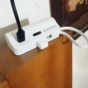 GOOJODOQ 5000mah Mini Power Bank cho iPhone Android Phone Cáp tích hợp Bộ sạc di động nhỏ gọn Lightning & Type C