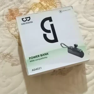GOOJODOQ 5000mah Mini Power Bank cho iPhone Android Phone Cáp tích hợp Bộ sạc di động nhỏ gọn Lightning & Type C