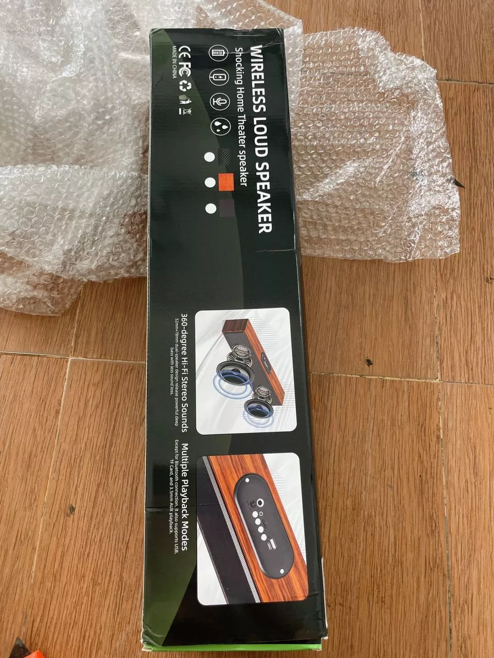 Loa Bluetooth GOOJODOQ 5.3 Loa Gỗ Phong Cách Marshall Chế Độ Chờ Siêu Dài Thích Hợp Cho Gia Đình