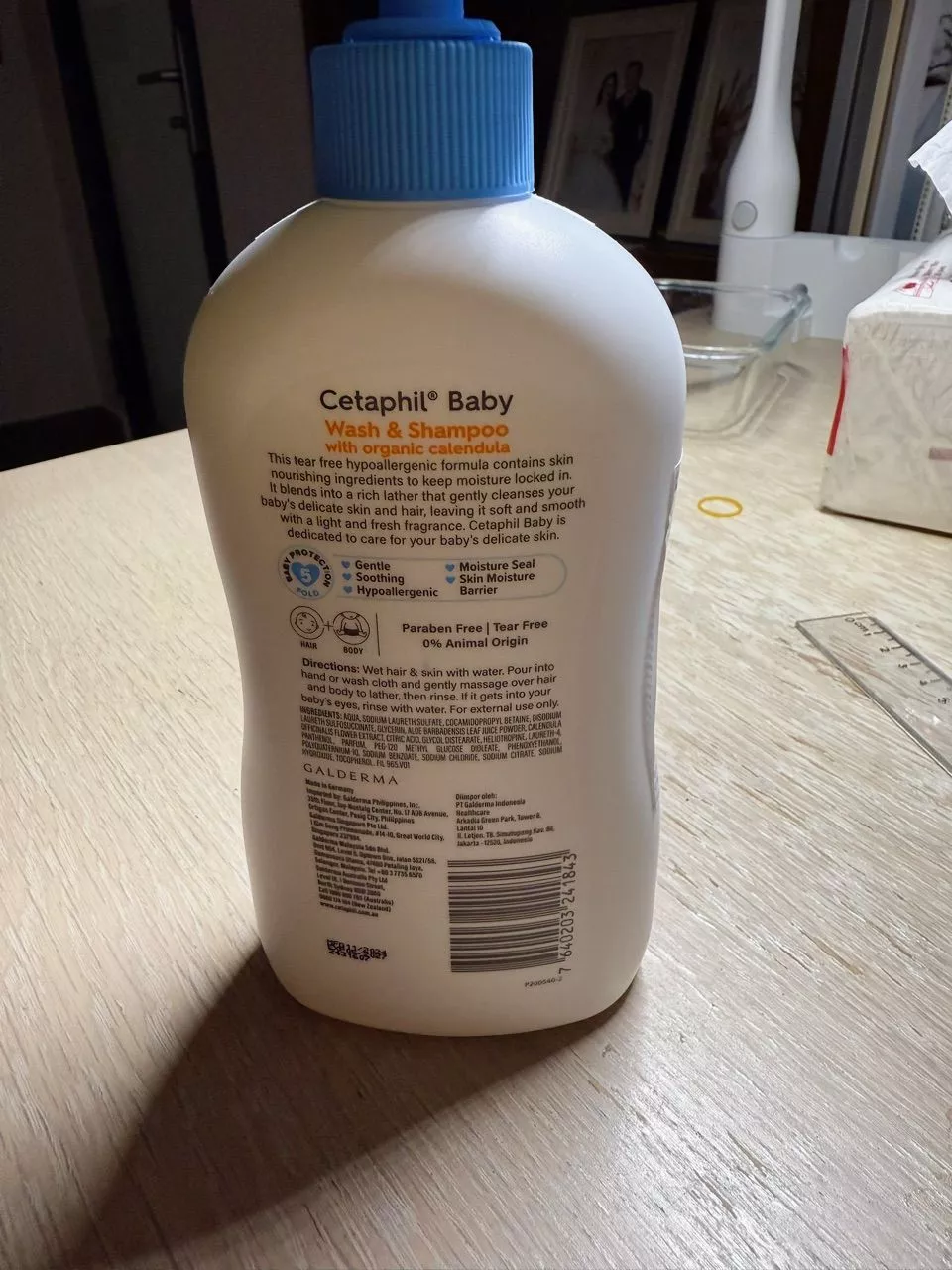 Sữa tắm gội hoa cúc Cetaphil 400ml dịu nhẹ cho bé
