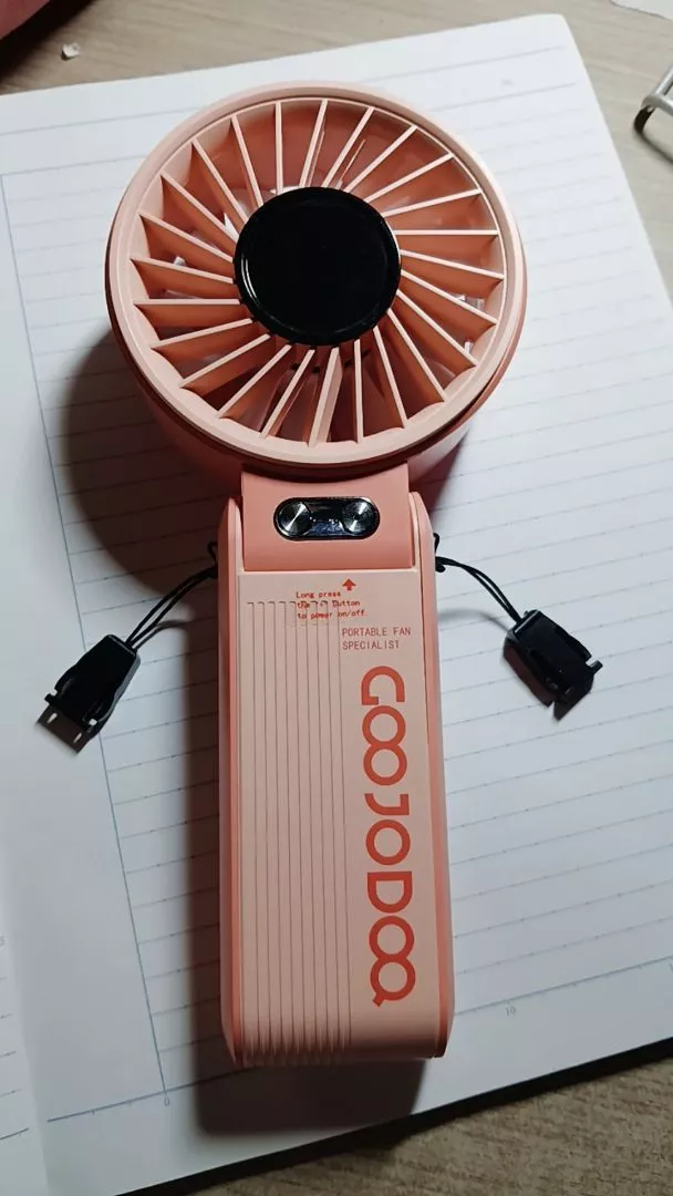 【Bảo hành tại địa phương】 GOOJODOQ Quạt gấp 3 trong 1 180° im lặng 100 cấp độ có thể điều chỉnh siêu năng lượng gió Quạt di động Màn hình LED