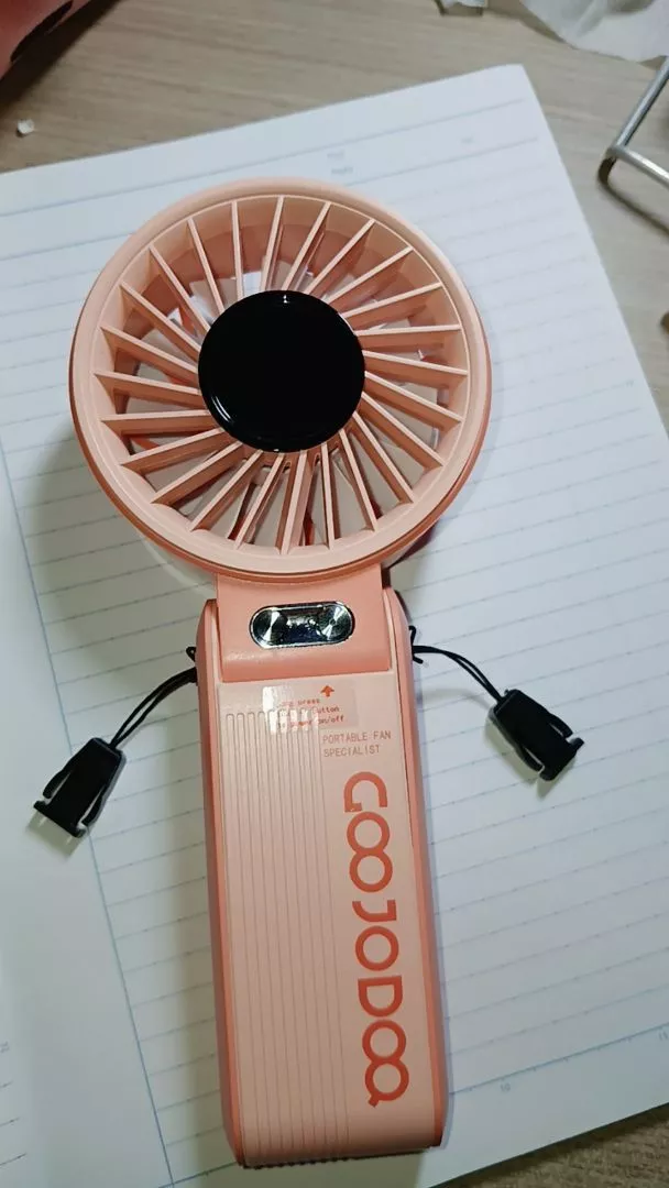 【Bảo hành tại địa phương】 GOOJODOQ Quạt gấp 3 trong 1 180° im lặng 100 cấp độ có thể điều chỉnh siêu năng lượng gió Quạt di động Màn hình LED