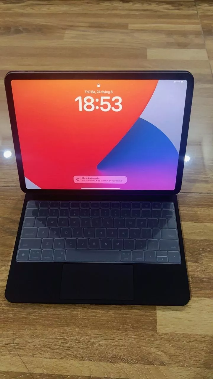 Bàn phím Bluetooth từ tính GOOJODOQ chống nước và chống bám bẩn có đèn nền cho Air 4/5/6 Pro 11 (2018-24) thế hệ thứ 10